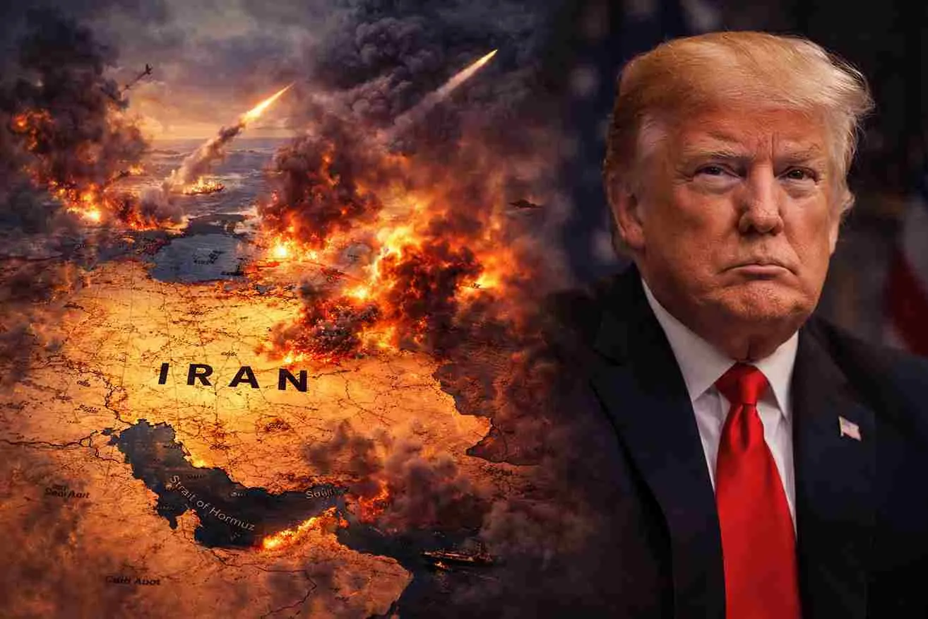 Trump Warns Iran of Massive U.S. Strike if Strait of Hormuz Oil Flow Is Blocked