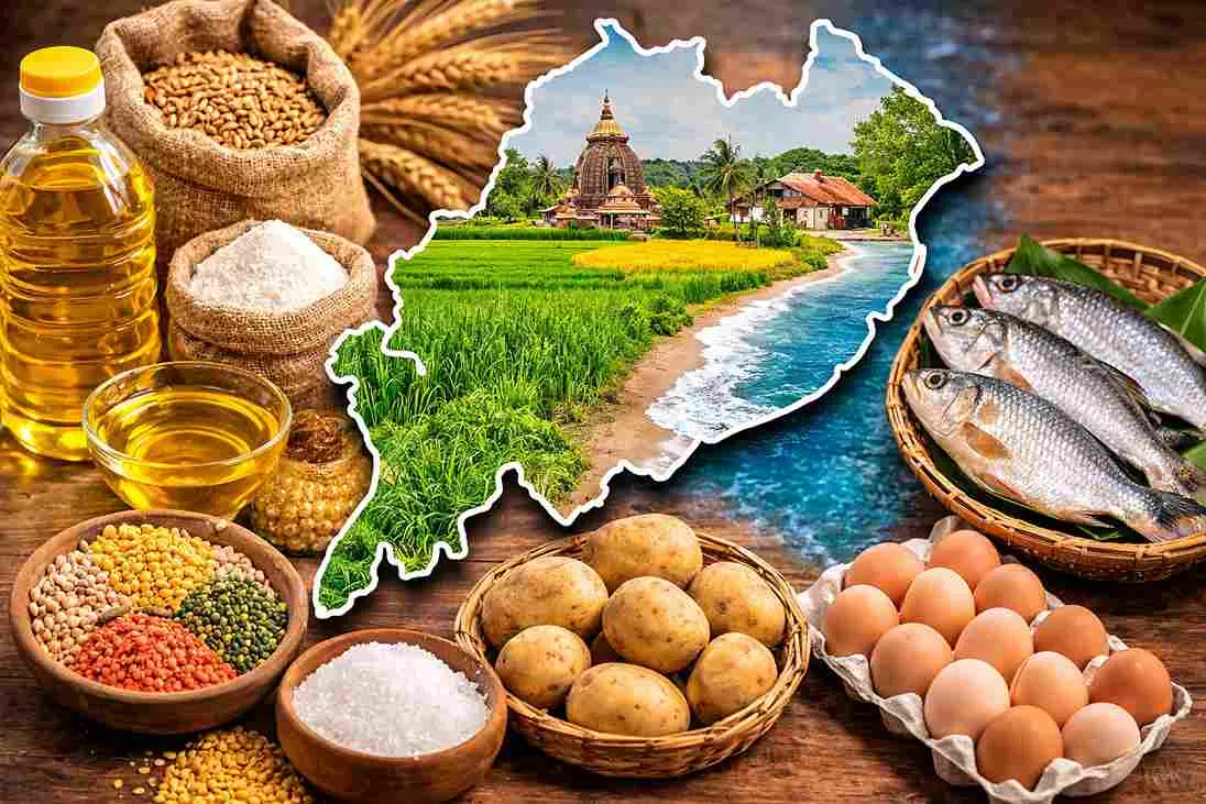 Odisha People Depend on Other States for Wheat, Pulses, Oil, Sugar, Potato, Fish and Eggs: Report