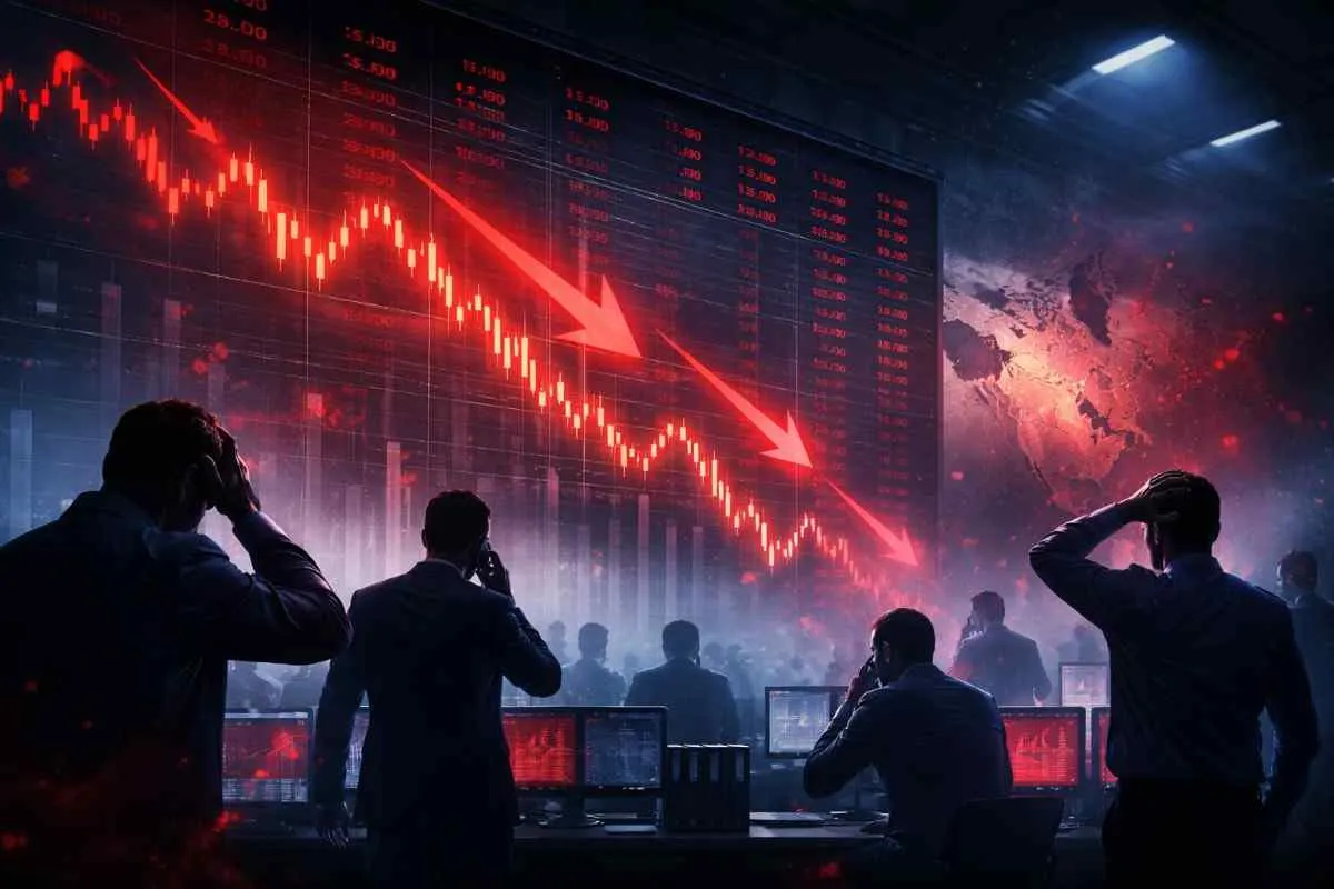 US Stock Market Falls Sharply as War Fears Shake Investors