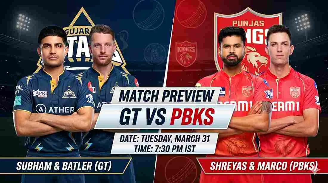 PBKS vs GT Match Preview 2026: Probable Playing XI, Pitch Report & Key Players to Watch