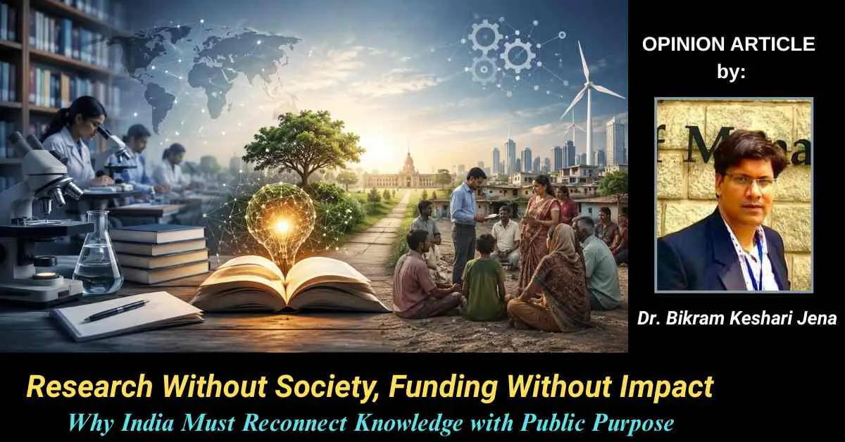 Research Without Society, Funding Without Impact: Why India Must Reconnect Knowledge with Public Purpose